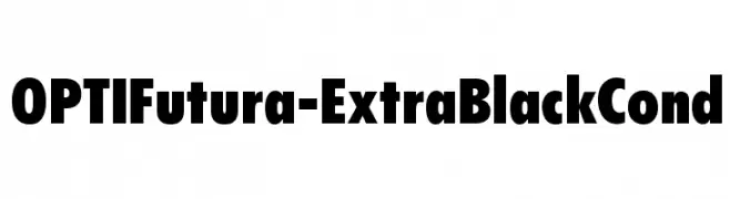 OPTIFutura-ExtraBlackCond  नि: शुल्क फ़ॉन्ट्स डाउनलोड