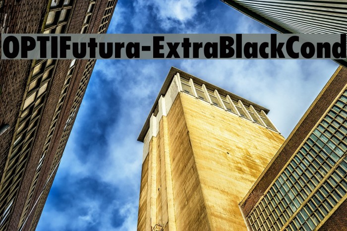 OPTIFutura-ExtraBlackCond Font examples