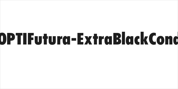 OPTIFutura-ExtraBlackCond Logo
