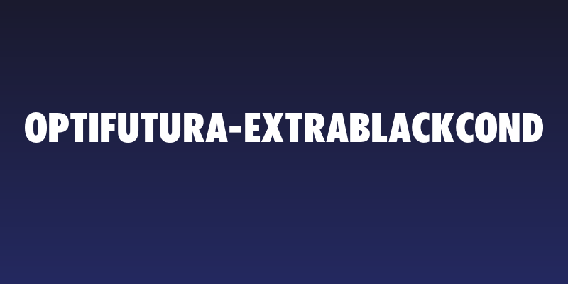 OPTIFutura-ExtraBlackCond Social Header