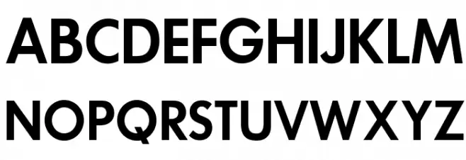 OPTIFuturaDemiBold フォント 大文字