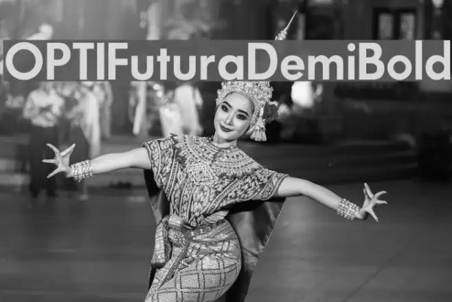 OPTIFuturaDemiBold Font examples