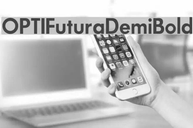 OPTIFuturaDemiBold Font examples