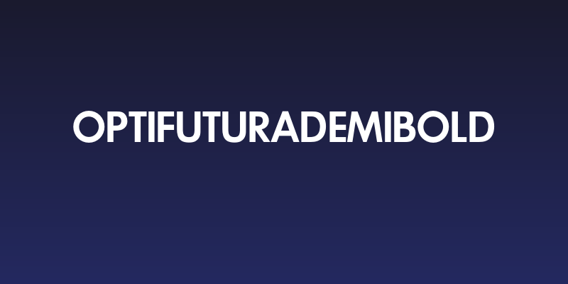OPTIFuturaDemiBold Social Header