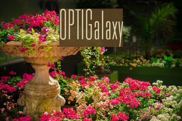 OPTIGalaxy Font examples