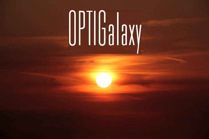 OPTIGalaxy Font examples