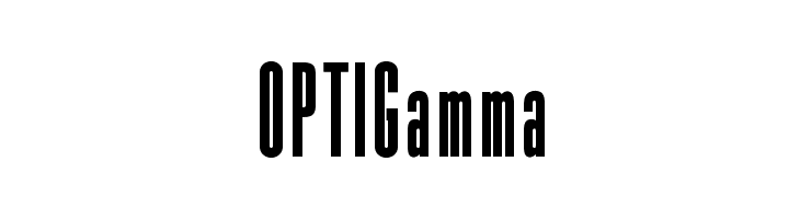 OPTIGamma Font