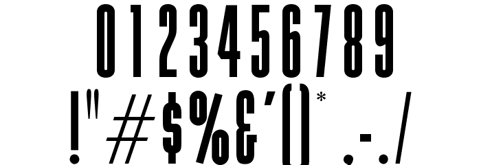 OPTIGamma Font OTHER CHARS