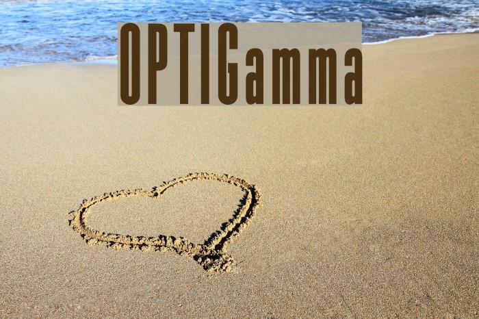OPTIGamma Font examples