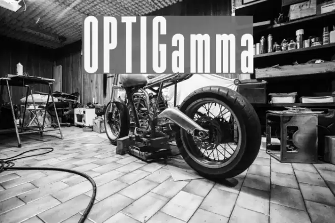 OPTIGamma Шрифта examples