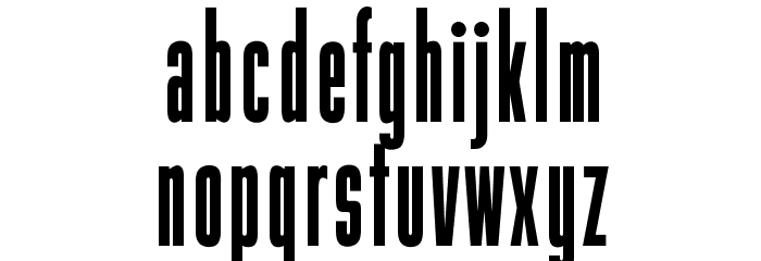 OPTIGamma Font LOWERCASE