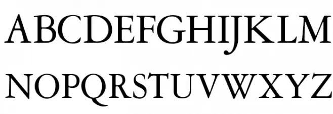 OPTIGaramond-Oldstyle Schriftart Groß