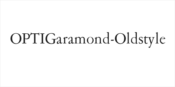 OPTIGaramond-Oldstyle Logo