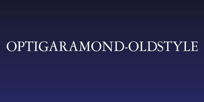 OPTIGaramond-Oldstyle Social Header