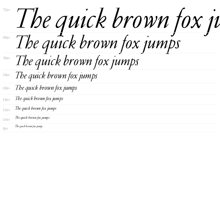 OPTIGaramondLight-Italic Waterfall