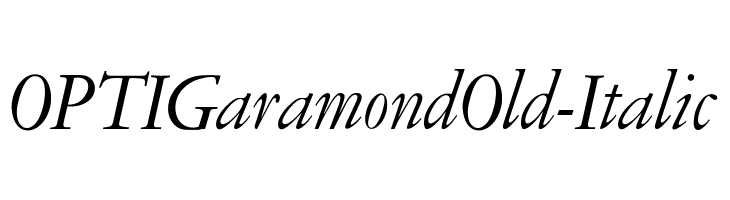 OPTIGaramondOld-Italic Font