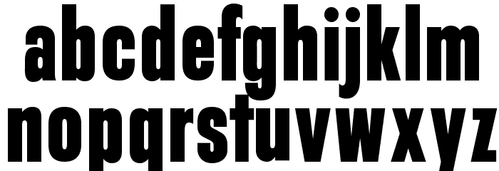 OPTIGaucho Font LOWERCASE