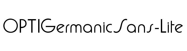 OPTIGermanicSans-Lite  フリーフォントのダウンロード