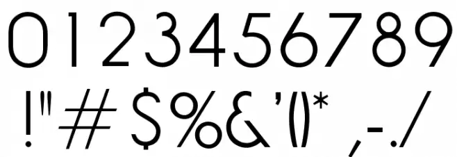 OPTIGermanicSans-Lite Font OTHER CHARS