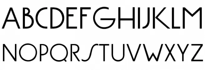 OPTIGermanicSans-Lite फ़ॉन्ट अपरकेस