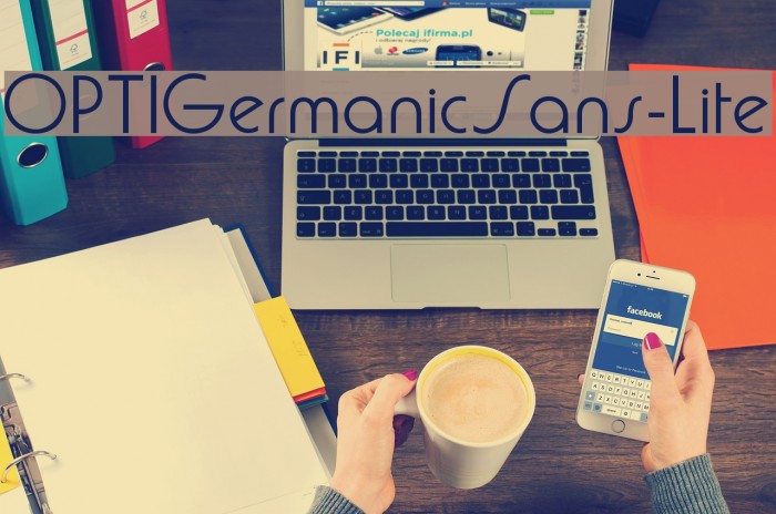 OPTIGermanicSans-Lite Font examples