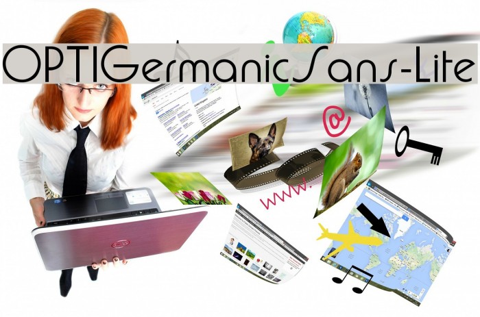 OPTIGermanicSans-Lite Font examples