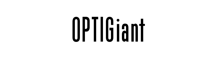OPTIGiant Font