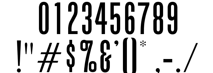 OPTIGiant Font OTHER CHARS