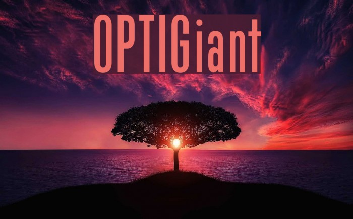OPTIGiant Font examples