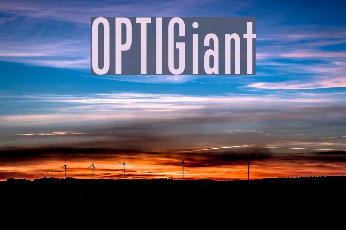 OPTIGiant Font examples