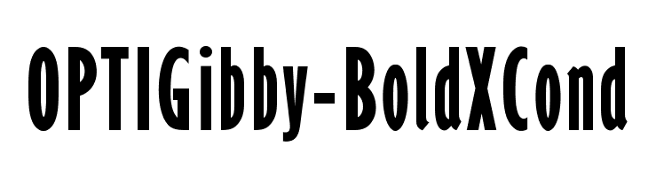 OPTIGibby-BoldXCond  Free Fonts Download
