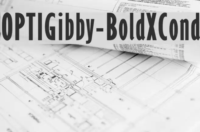 OPTIGibby-BoldXCond Font examples
