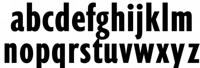 OPTIGibbyDFive-Compressed 字体 小写