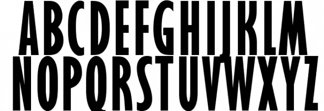 OPTIGibbyFive-BoldXCond Polices MAJUSCULES