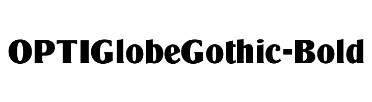 OPTIGlobeGothic-Bold फ़ॉन्ट