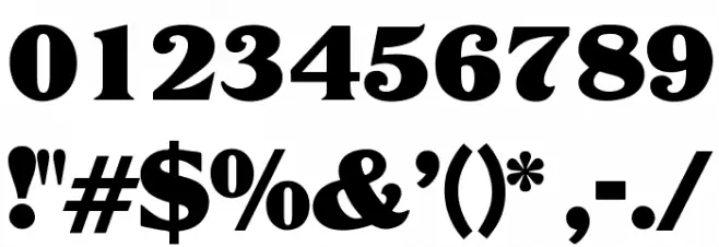 OPTIGlobeGothic-Bold Font OTHER CHARS