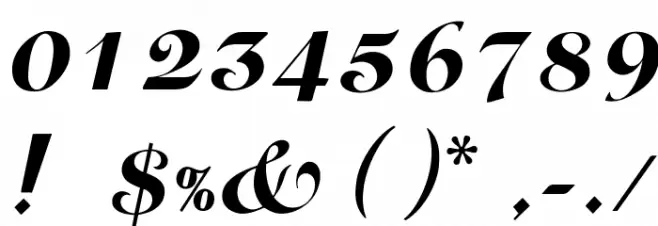 OPTIGloriaScript Font OTHER CHARS