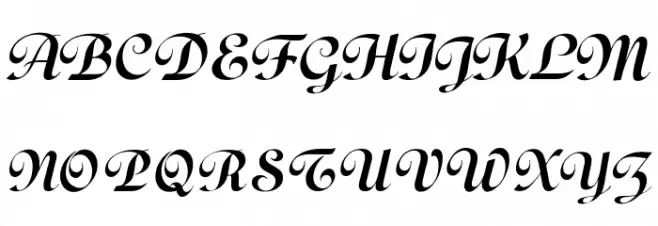 OPTIGloriaScript Шрифта ВЕРХНИЙ