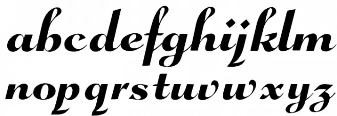 OPTIGloriaScript Font LOWERCASE