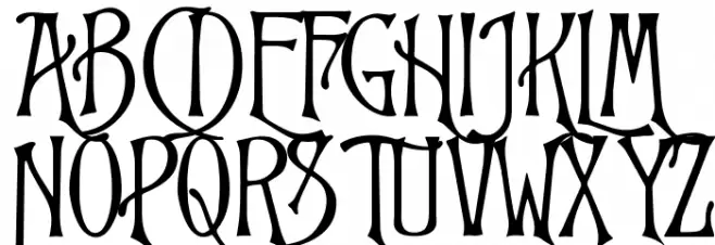 OPTIGlorietta フォント 大文字