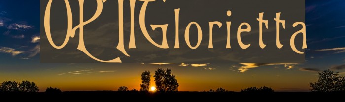 OPTIGlorietta Font examples