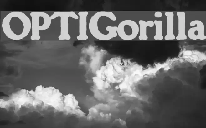 OPTIGorilla Font examples