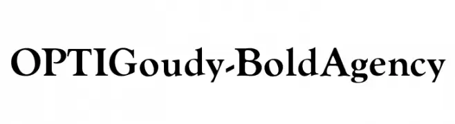 OPTIGoudy-BoldAgency  baixar fontes gratis