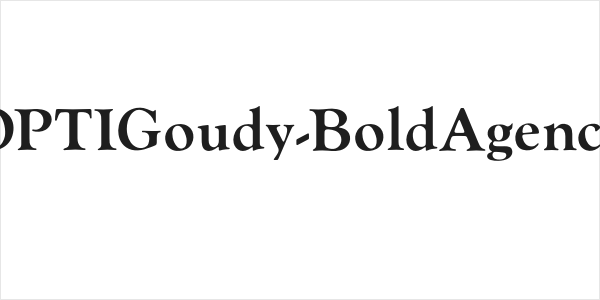 OPTIGoudy-BoldAgency Logo