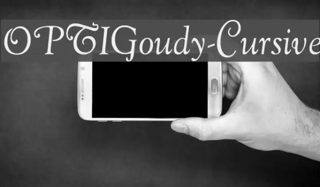 OPTIGoudy-Cursive Font examples