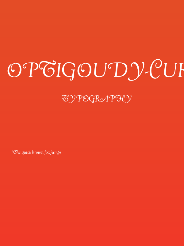 OPTIGoudy-Cursive Poster