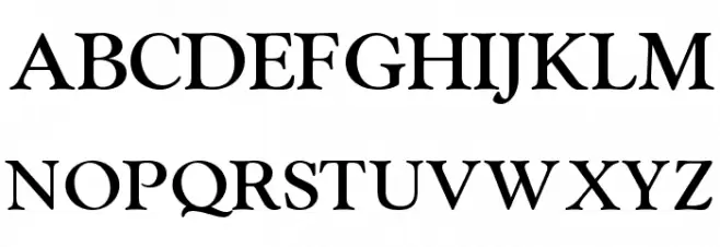 OPTIGoudy-MediumAgency Шрифта ВЕРХНИЙ