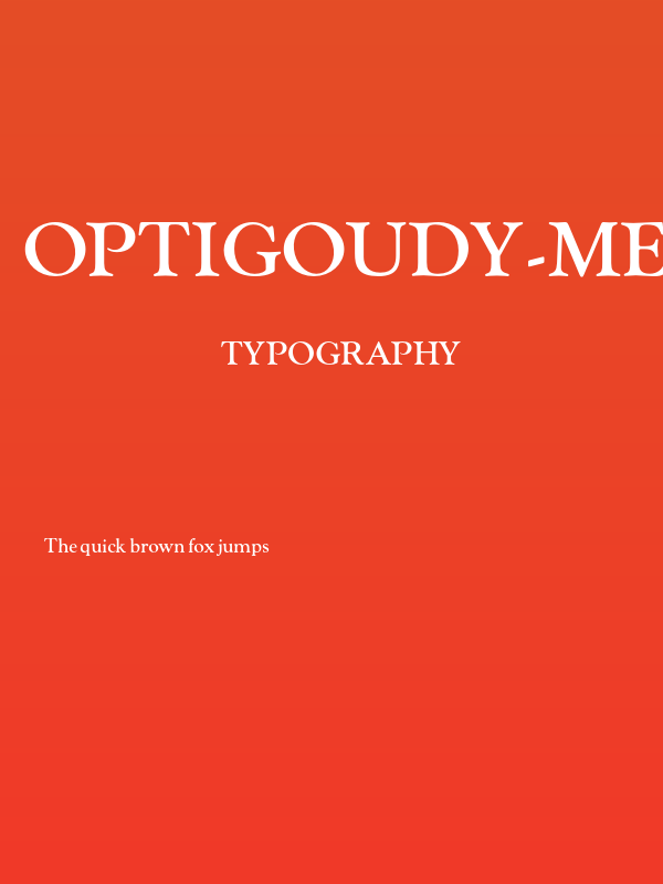 OPTIGoudy-MediumAgency Poster
