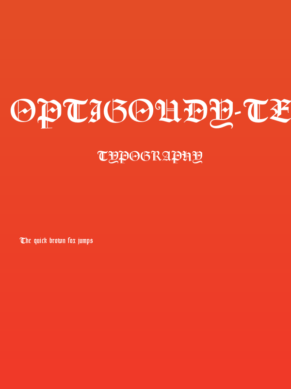 OPTIGoudy-Text Poster