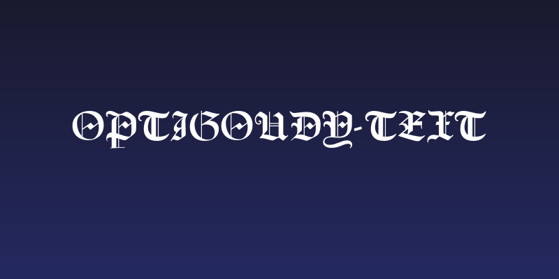 OPTIGoudy-Text Social Header